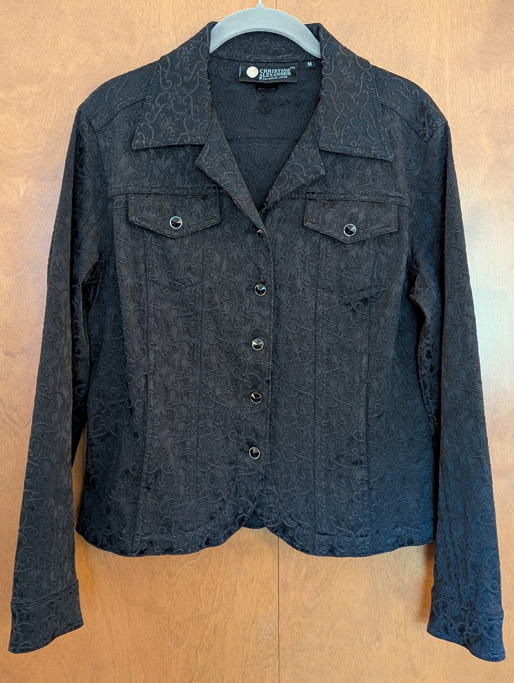 Christine Alexander Floral Brocade Swarovski Crystal Jacket - Amazing!